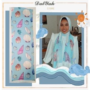 COPY - Crepe chiffon digital printing hijab scarf one size 170x70cm